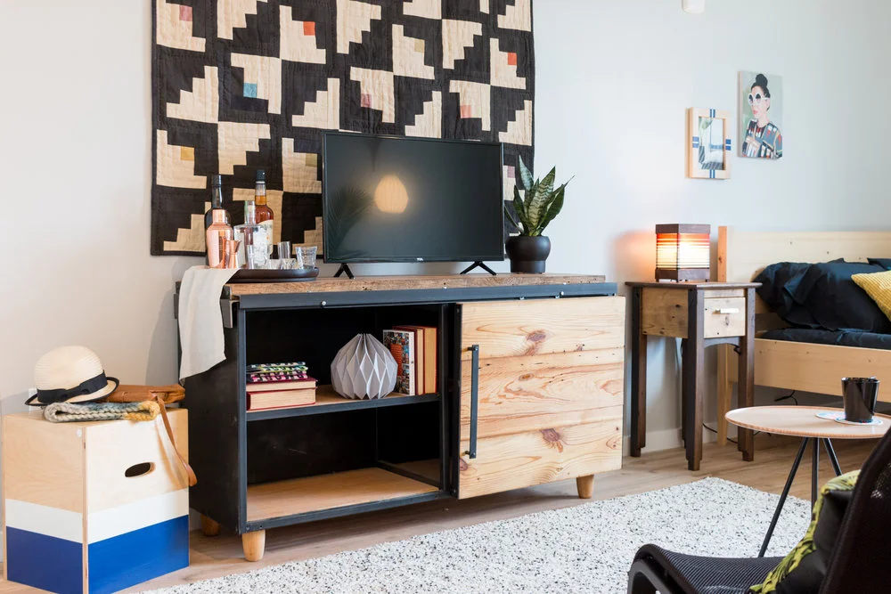 Credenza with Sliding Door