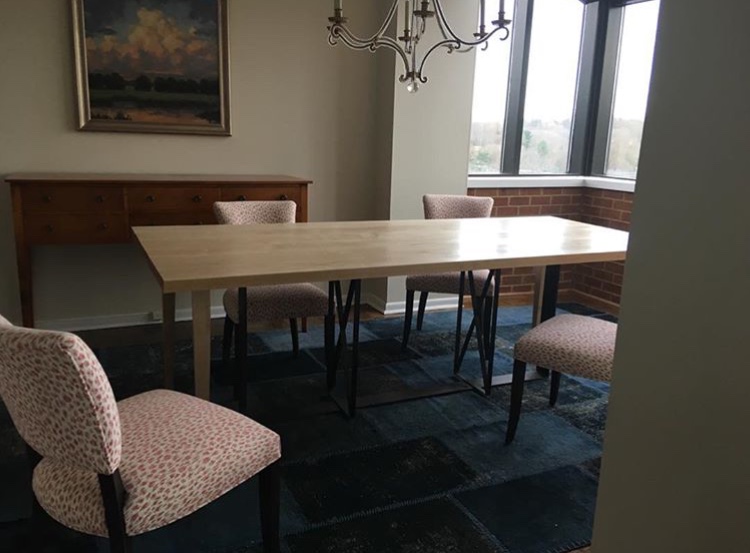 Apron-less Maple Dining Table
