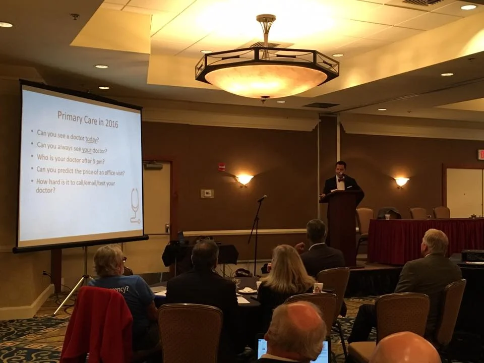 Dr. Rohal speaking at the FMMA in Harrisburg last Friday.
