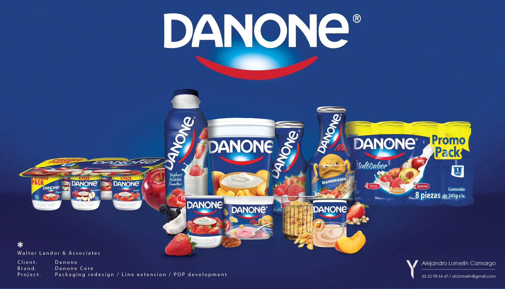  Packaging design, line extension, POP development  . 