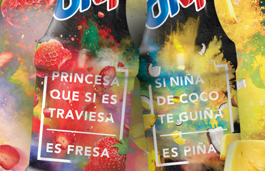 The tag lines were design to be a small raps, irreverent riddles with mexican slangs in reference with each flavor. .