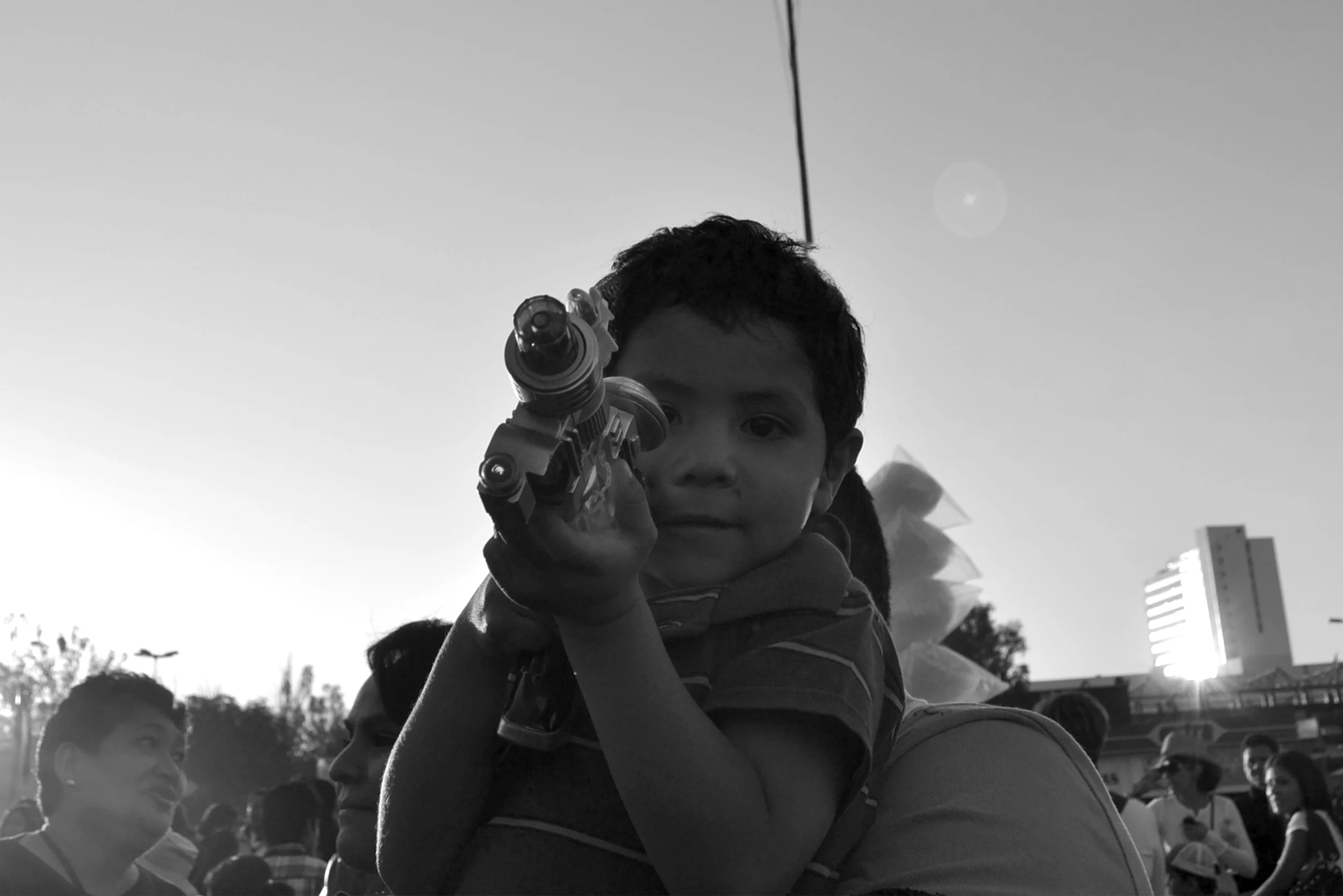 Kid with gun