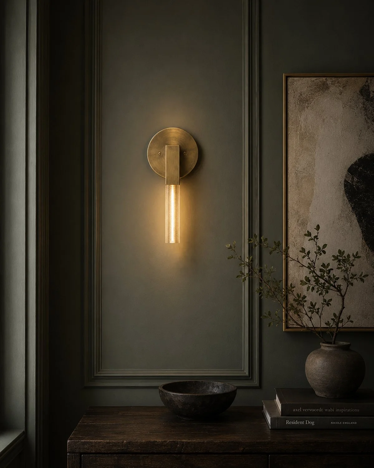 DAIKON STUDIO MINI POST SCONCE INSTALLATION GREEN GRAY.jpg