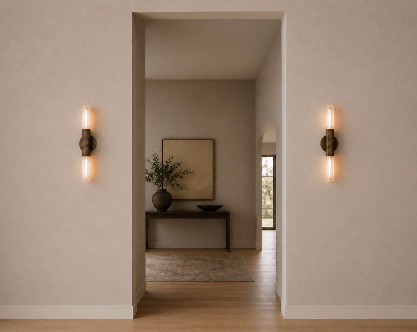 Daikon Studio Post Duo Sconce Naturaal Brass Interior.png