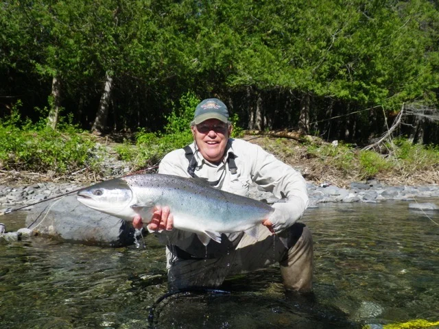 Bill More land his first Grand Cascapedia salmon, he' coming back next year!