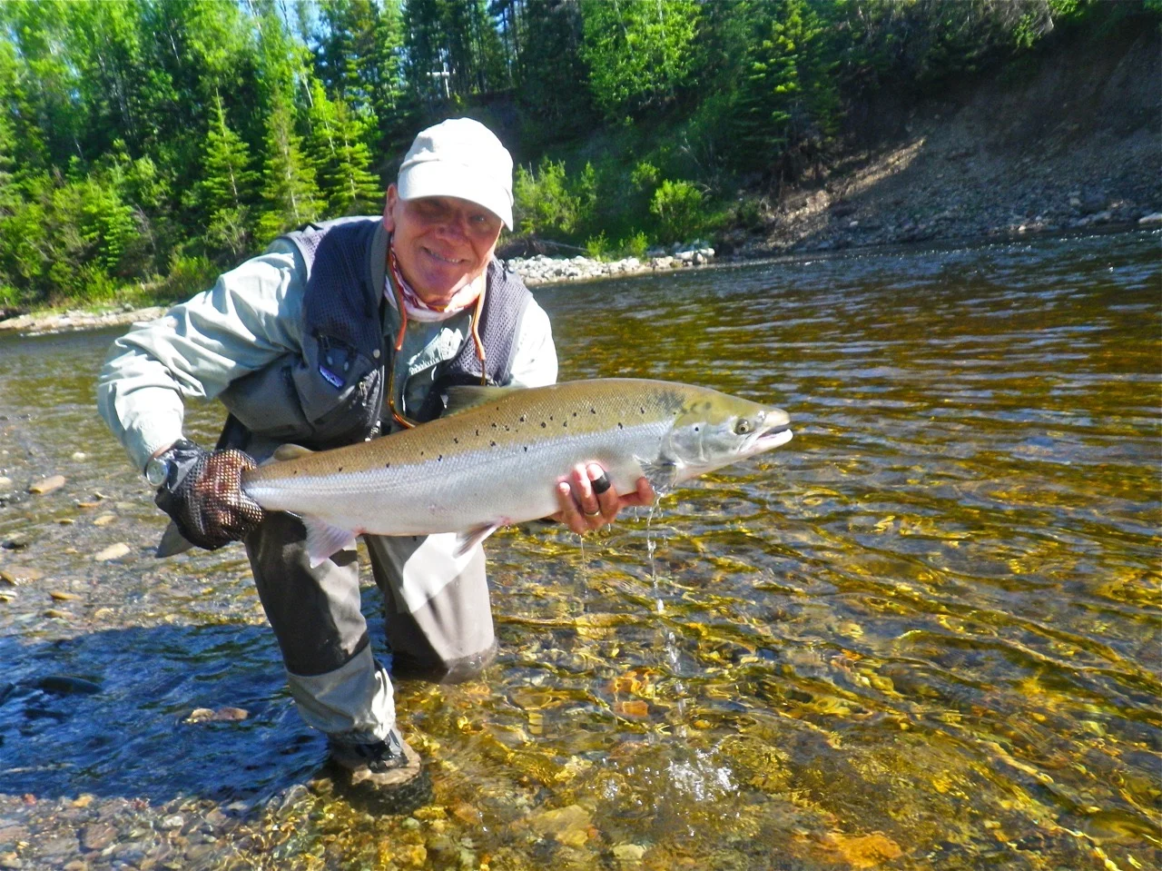 Curt Hamilton breaks the ice, on his first day out, Congratulations Curt. 