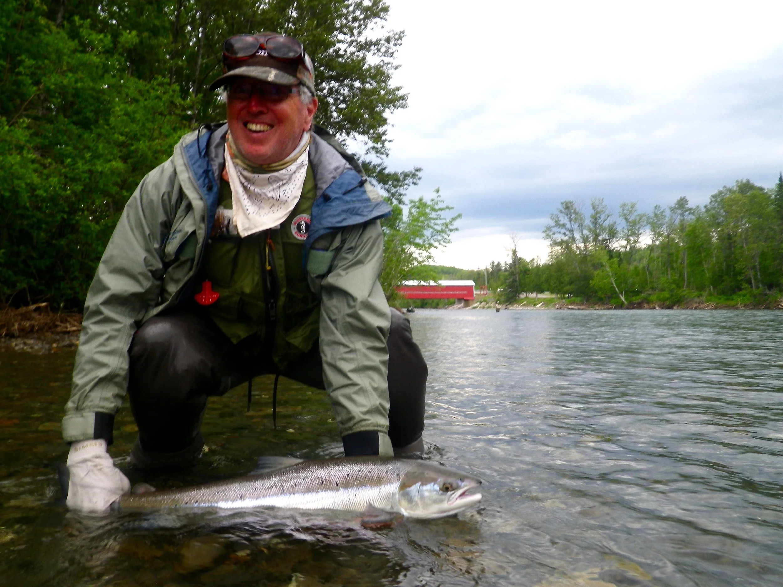 Salmon Lodge regular John Johnson with his first one of 2016, nice one John! 