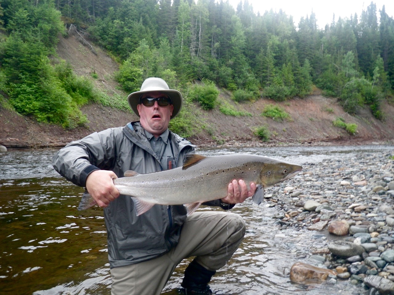 Francois Bolduc know how to get it done on the Grand Cascapedia, nice salmon Francois!