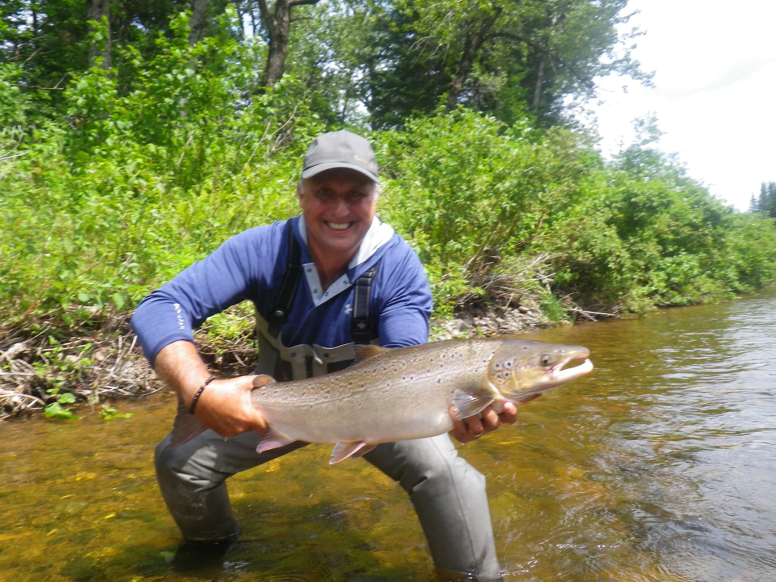 Luc Chabot with a nice on from the Grand Cascapedia, Congratulations Luc!