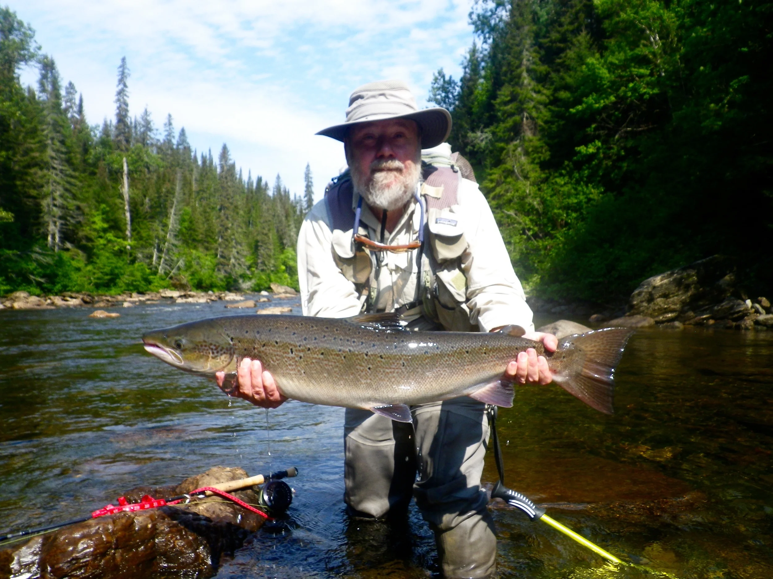 David Longnecker took this fine salmon on the Gand Cascapedia , nice one David!