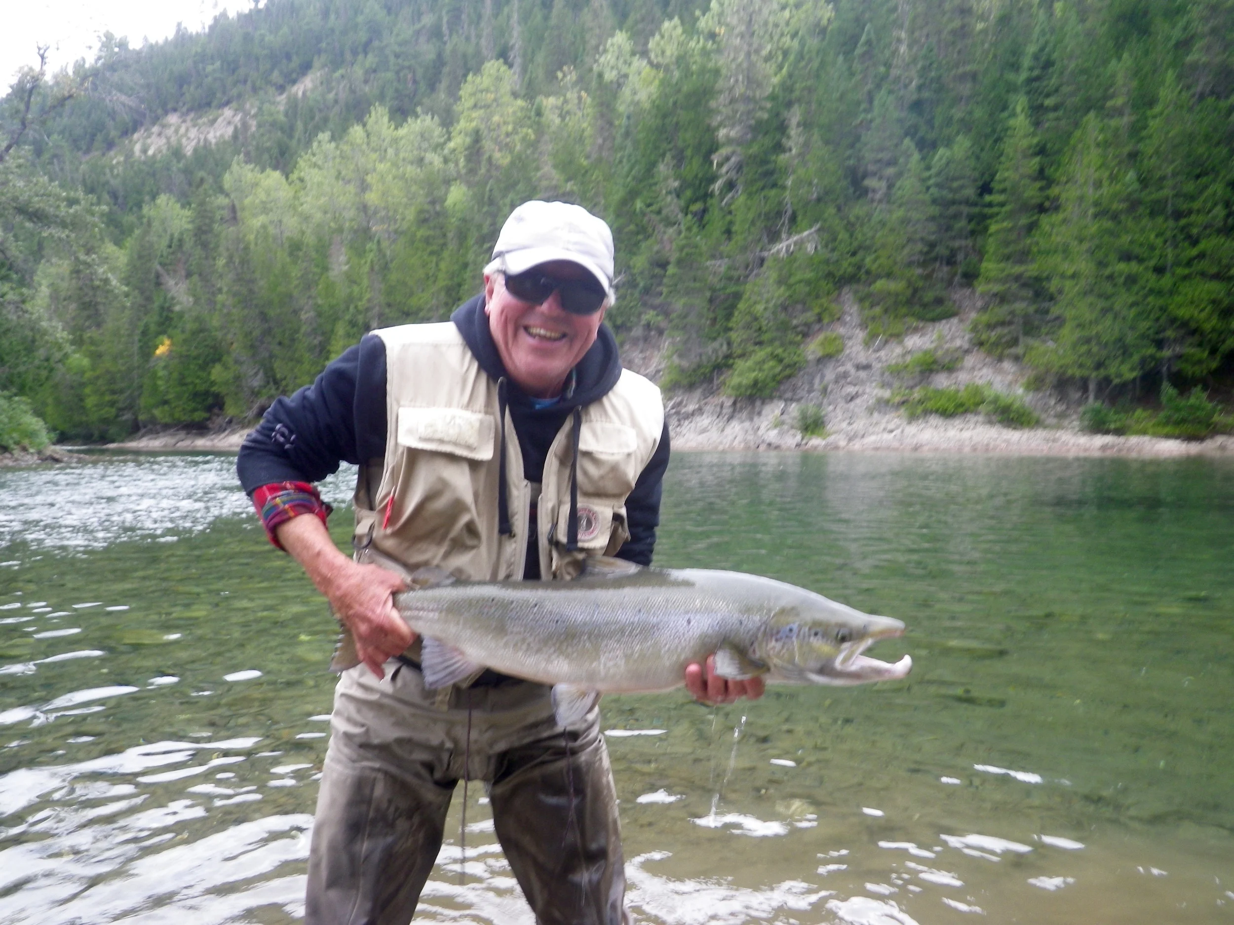 Paul Baillargeon landed this nice fish on the upper section of the Bonaventure, Nice fish Paul!