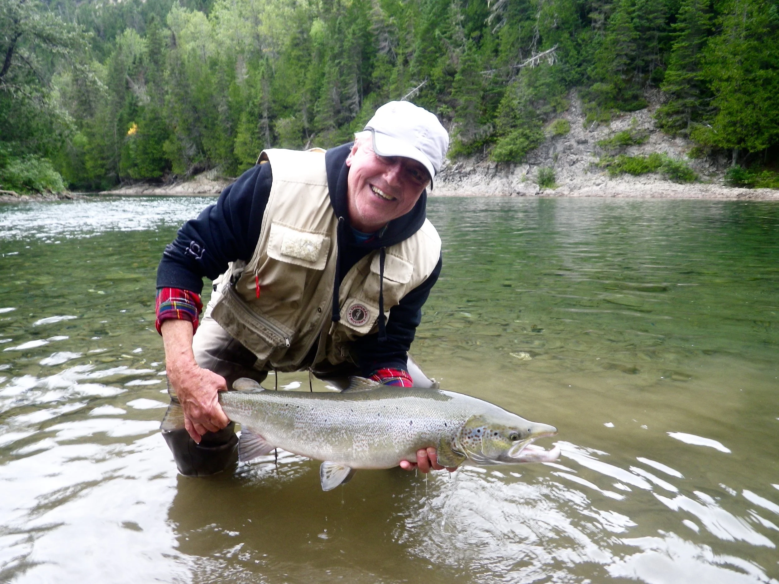 Paul Baillargeon with a fine fish from the Bonaventure, nice one Paul