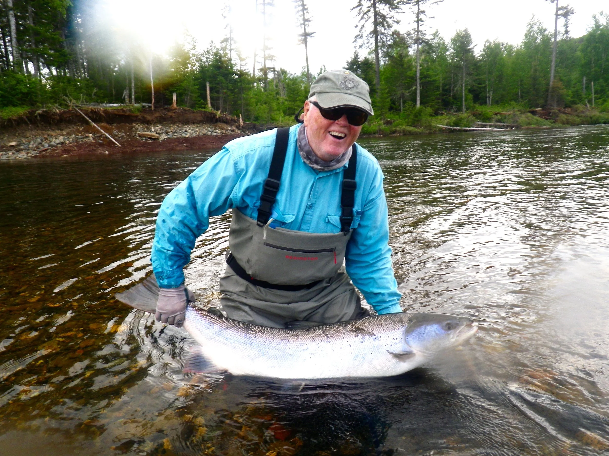 Carl Freeman with his his lifetime best, a 40 + pounder1 Congratulations Carl, you deserved this one!
