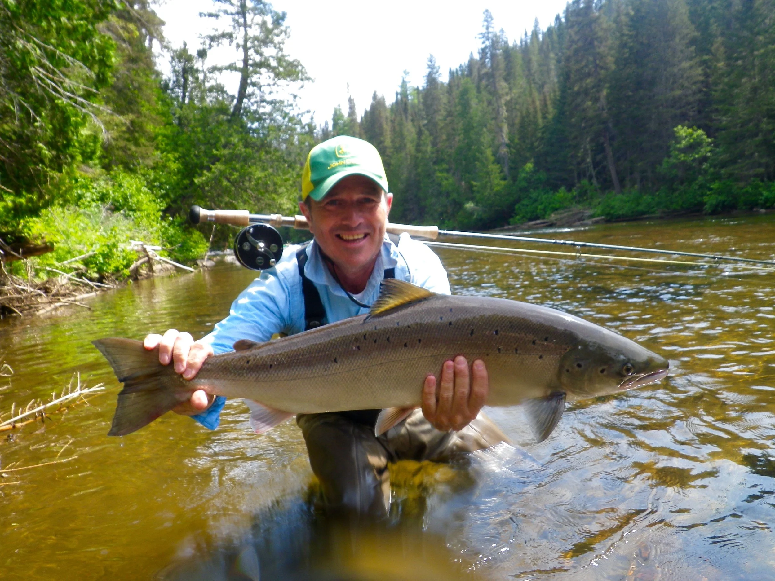 Claude Lachance has been coning to Salmon Lodge for many years, he really know how to catch them!, nice one Claude