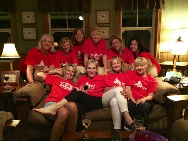 The ladies "Looking Good" and relaxing before a big day on the river.
