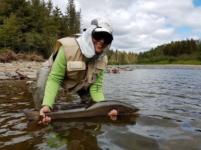 Marie Pascale Lalonde put one back on the Grand Cascapedia, congratulations Marie!