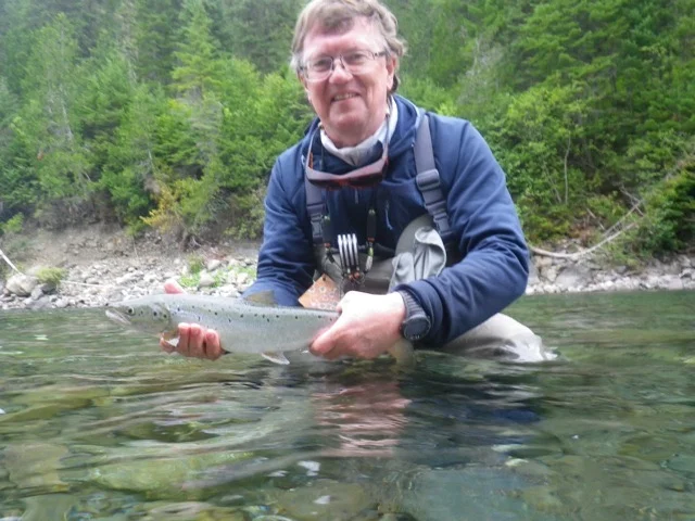 Francisco Viegener with a nice grilse from the Bonaventure, well done Francisco!