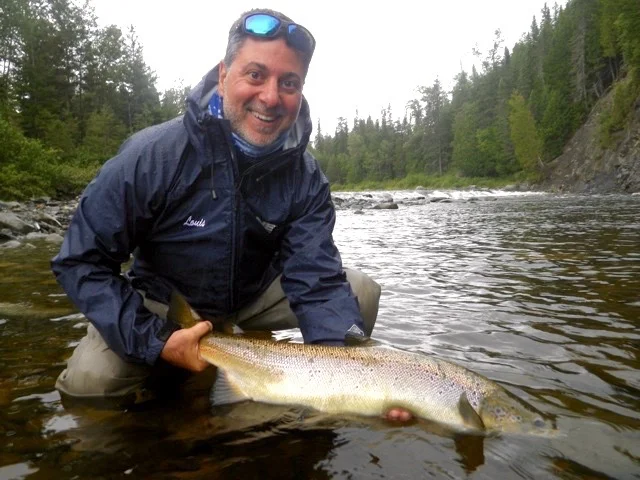 Louis Esposito with his first Atlantic salmon, congratulations Louis, hopefully the first of many.