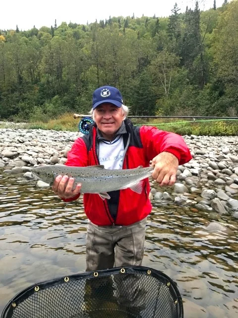 John Robertson has been coming to Salmon Lodge for many years ,John knows how to get it done, Good start John!