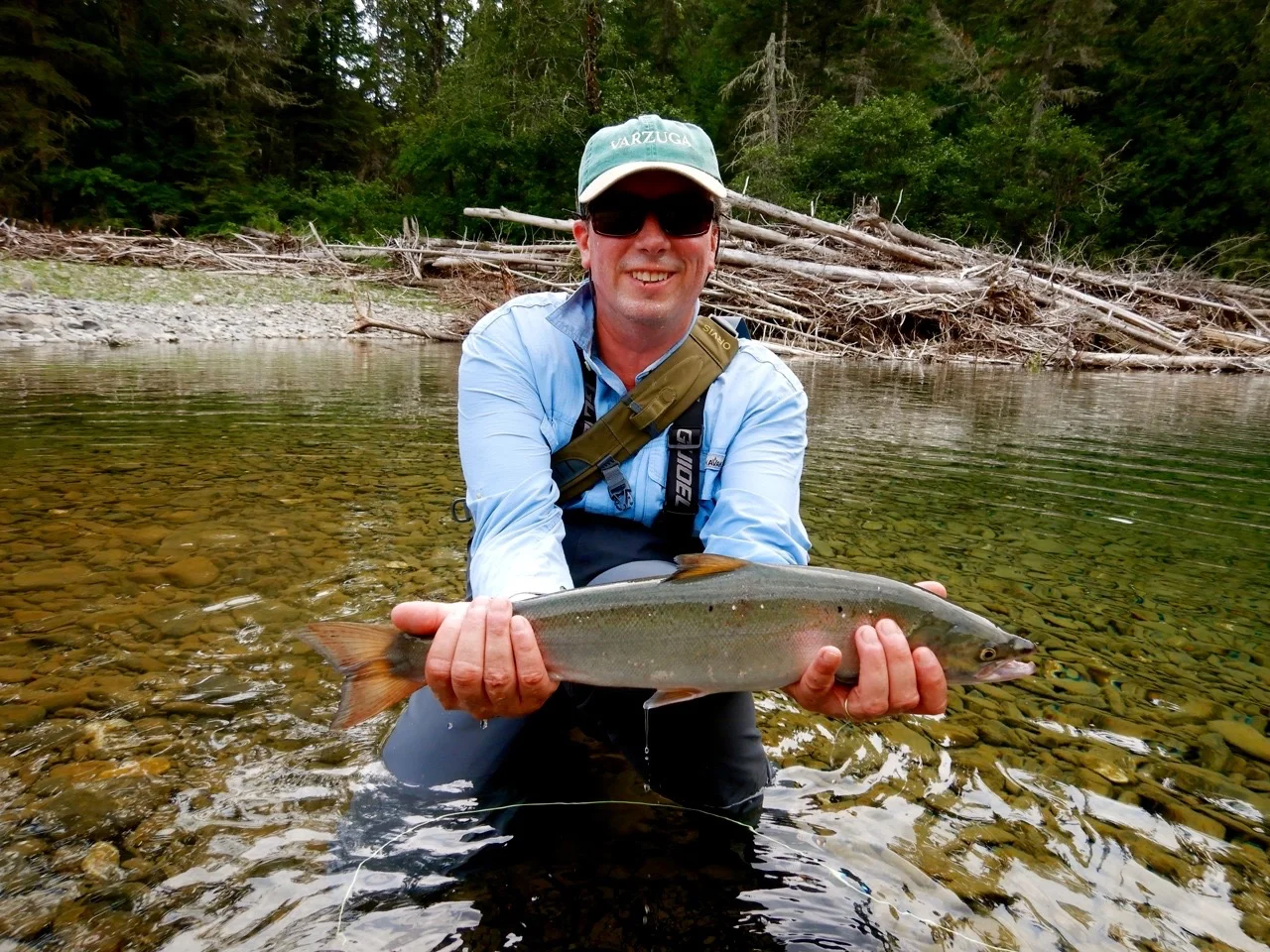 Harold T'Kent landed this nice grilse on his first day on the river, congratulations Harold.