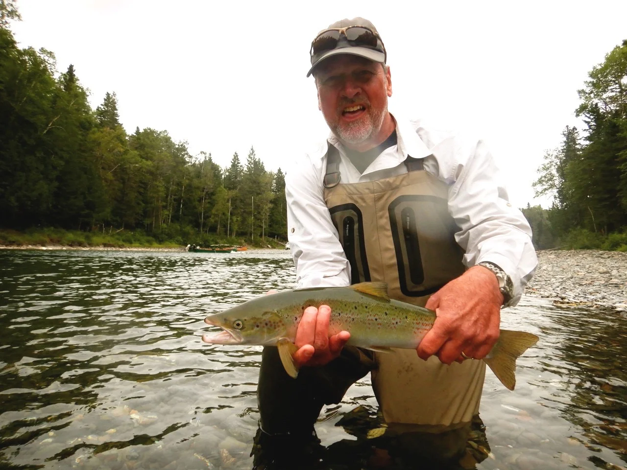 Don Michel landed this nice grilse on the Bonaventure, congratulations Don!