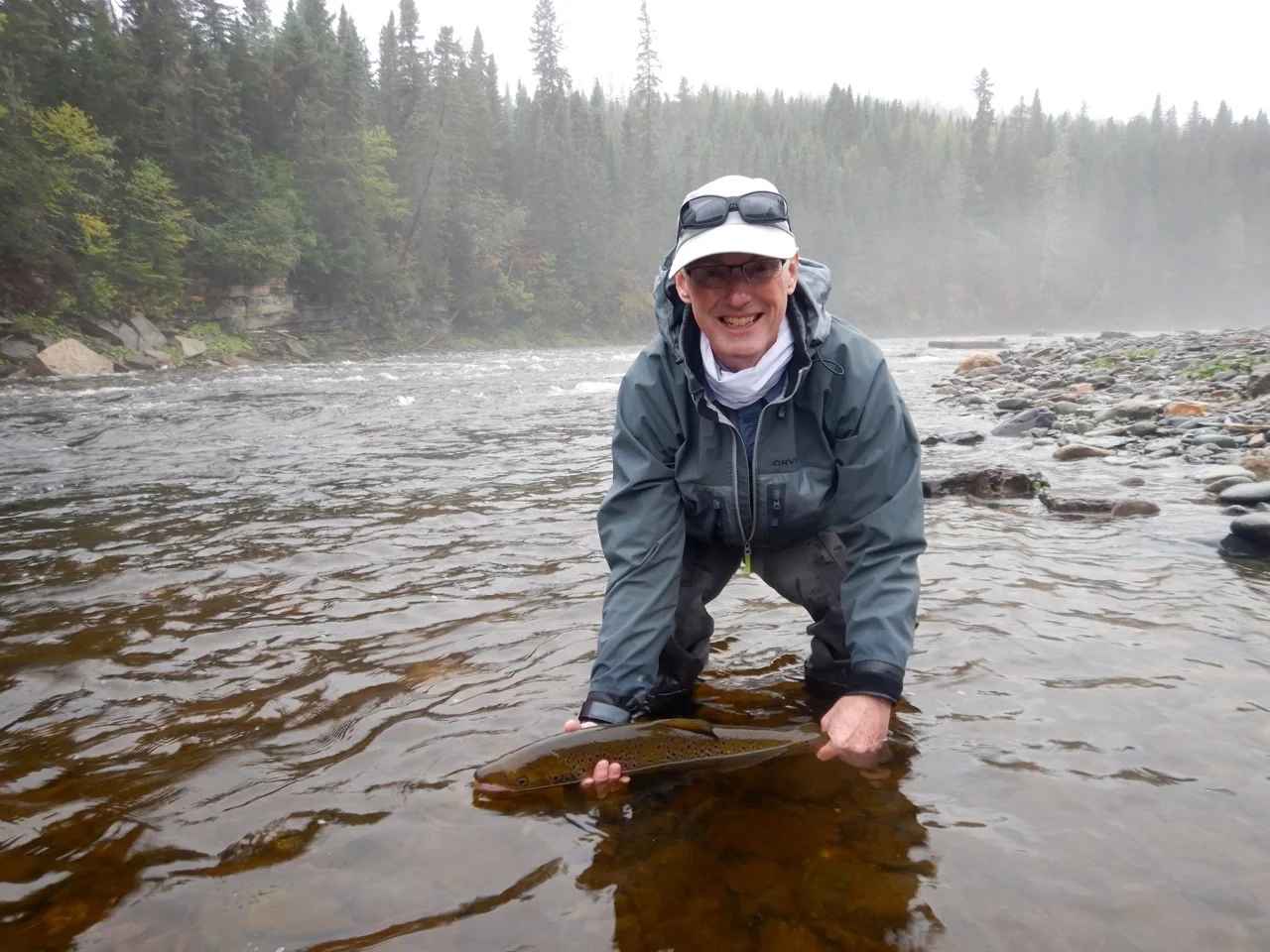 John Wemekamp finished off the season with a fine grilse, Nice one John!