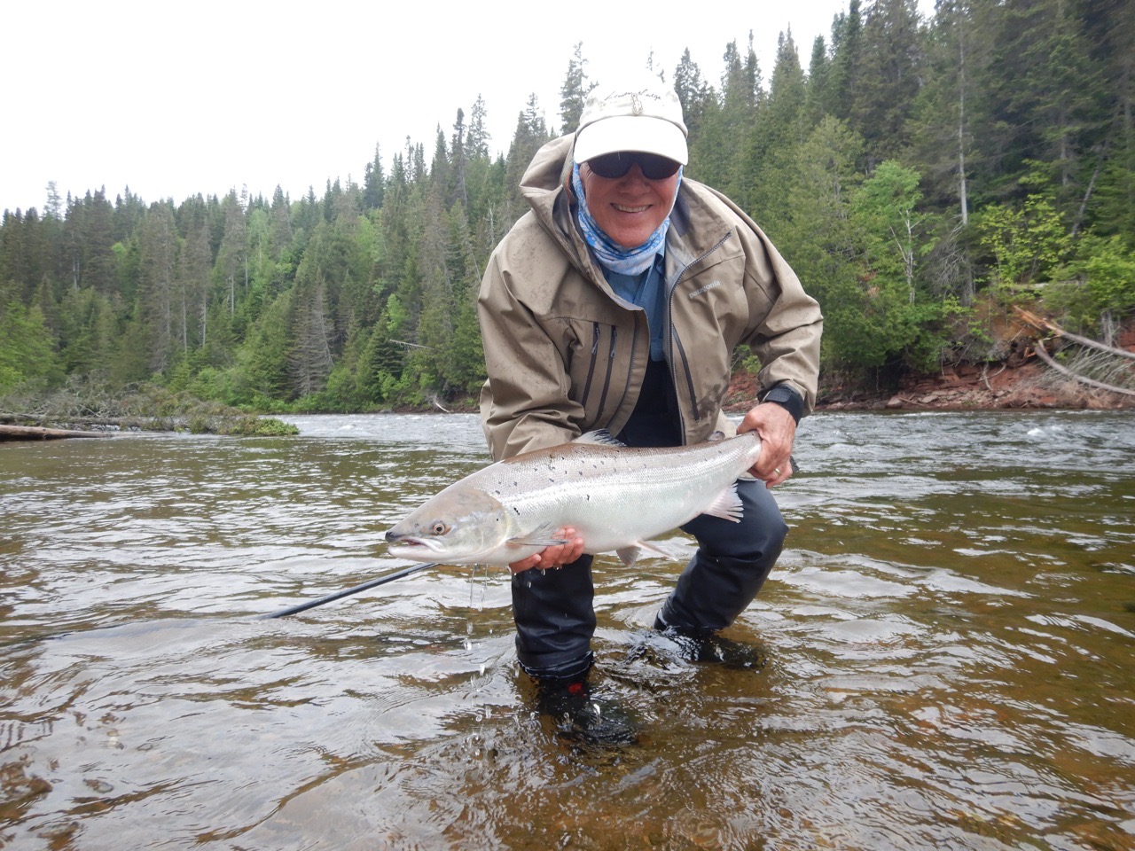 Salmon Lodge regular Curt Hamilton with yet another for the books, great fishing Kurt, well done!