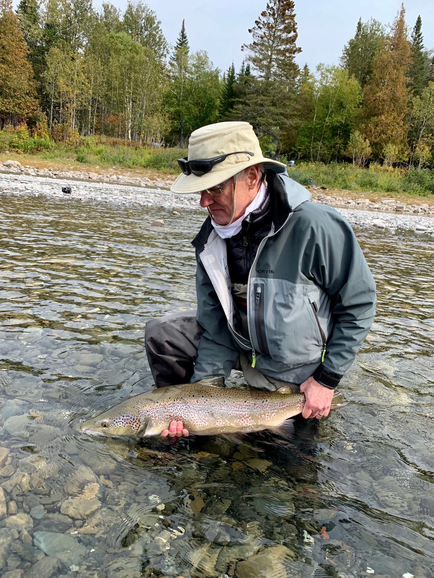 John Wemekamp landed this great salmon on the beautiful Bonaventure River! Congrats John! See you next year!