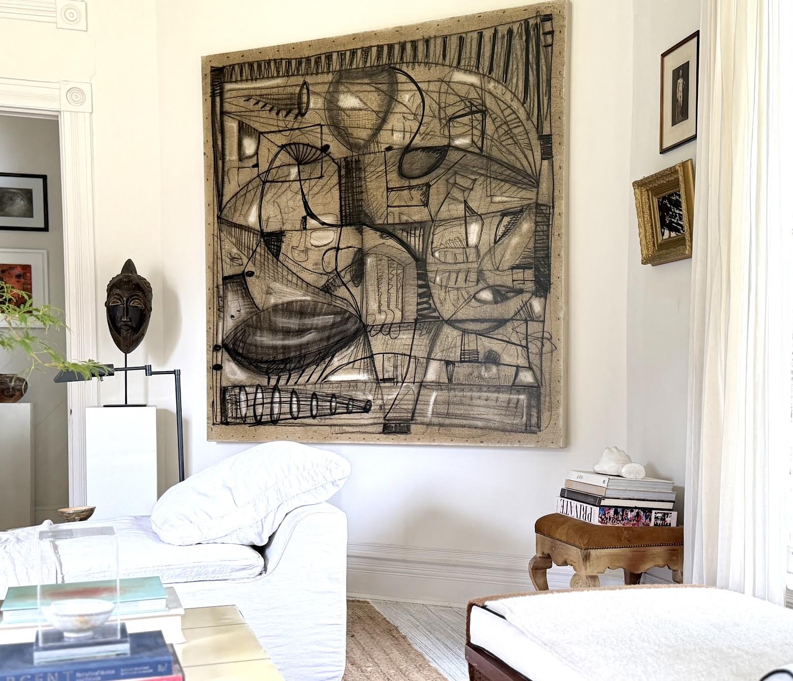 72"x72"  MIXED MEDIA ABSTRACT ON CANVAS.