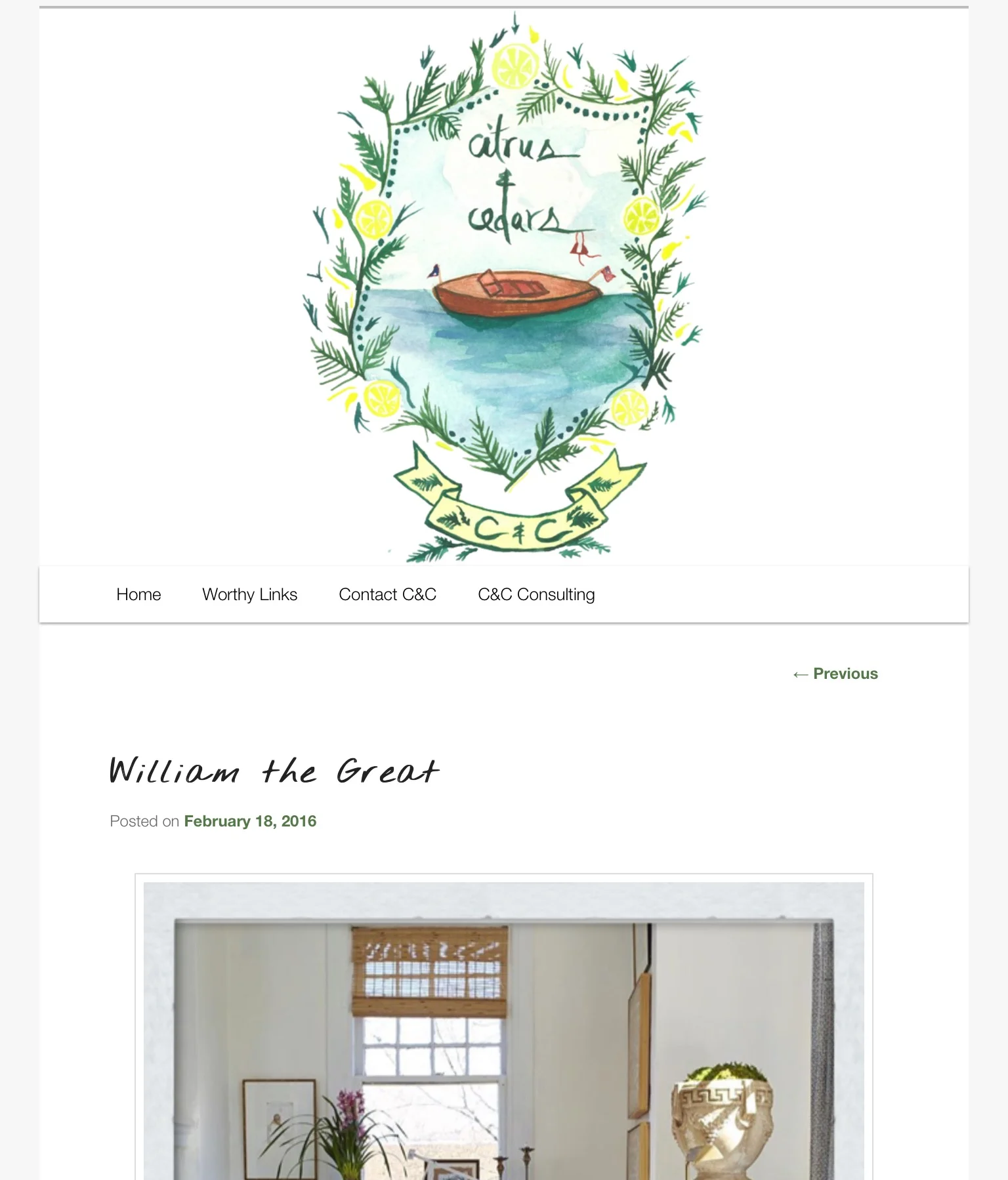 Cedar & Citrus- William the great