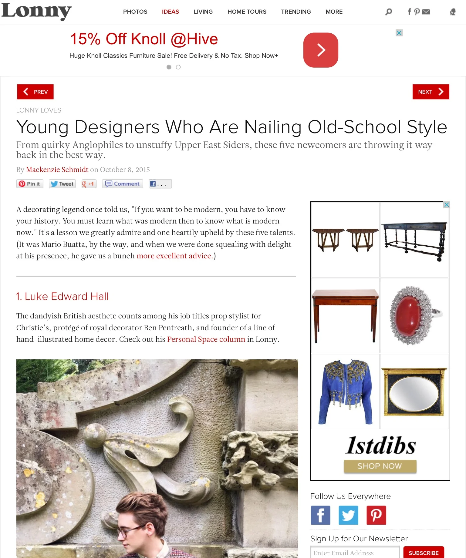 Lonny Magazine- Young Designers Who Are Nailing Old School Style