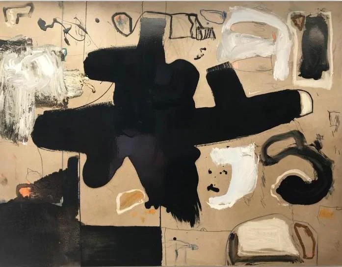 31” x 31” oil pastel and charcoal mixed media