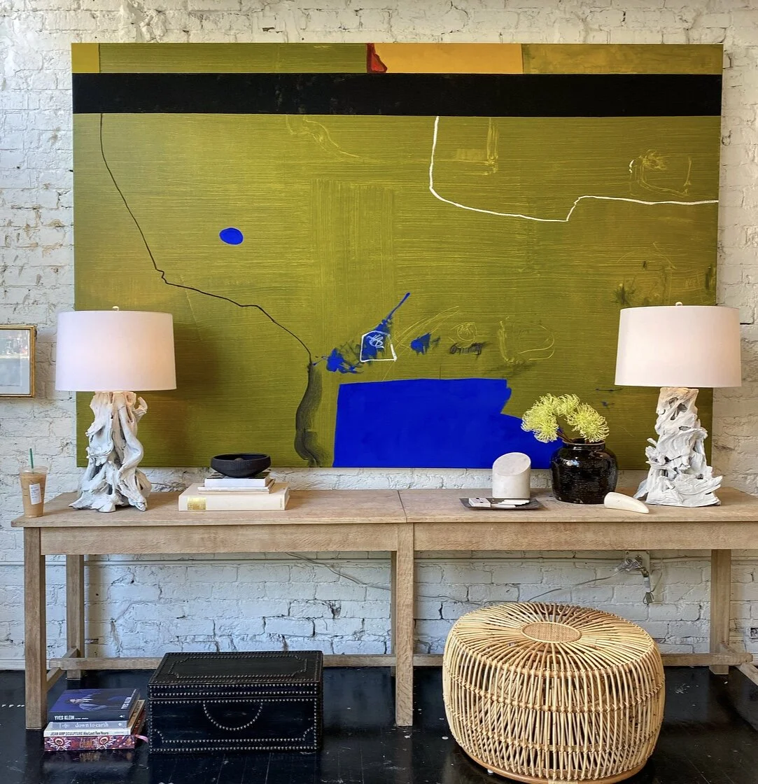 108" x 72" abstract painting on canvas