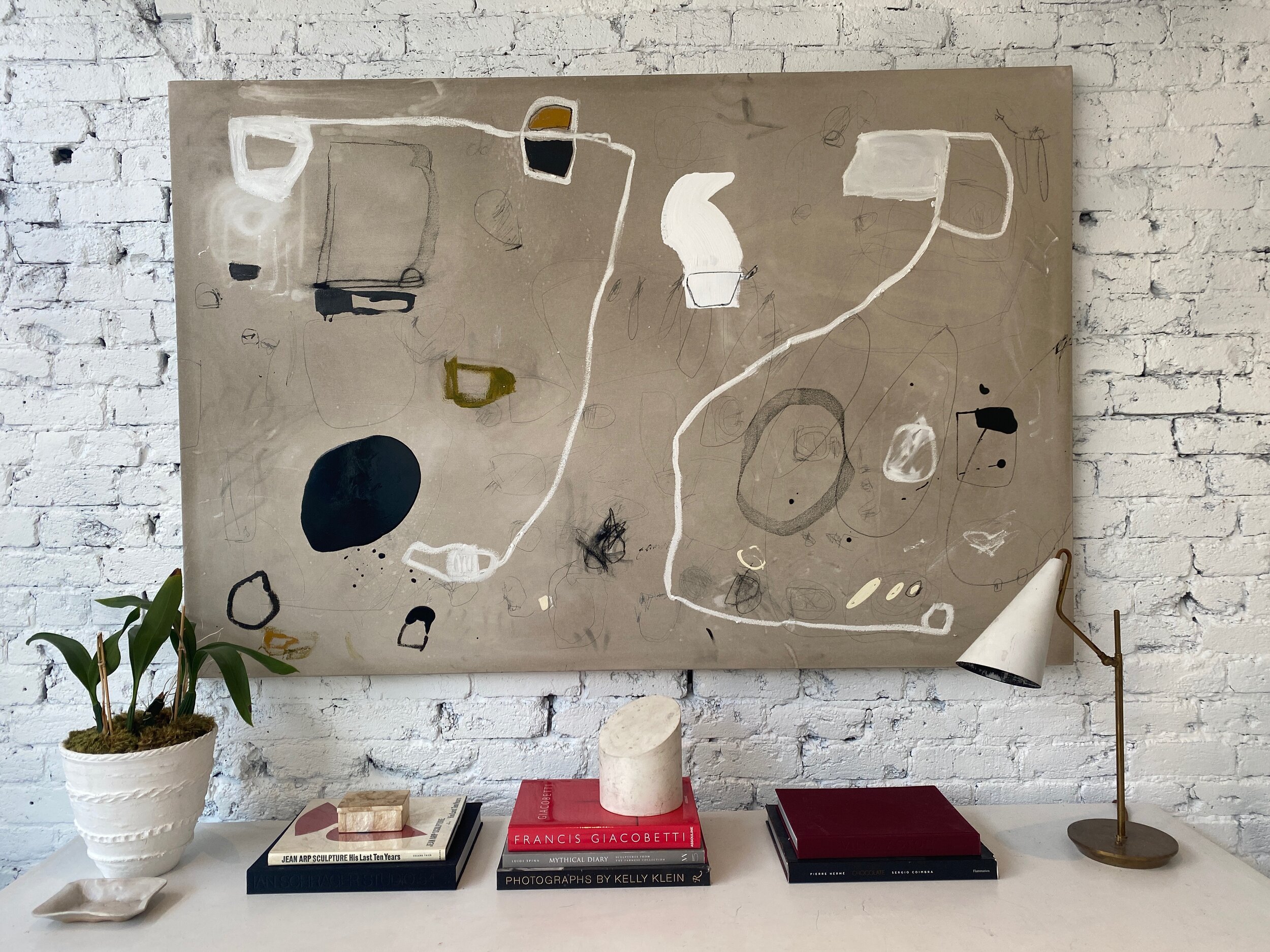 48" x 72" abstract painting on canvas