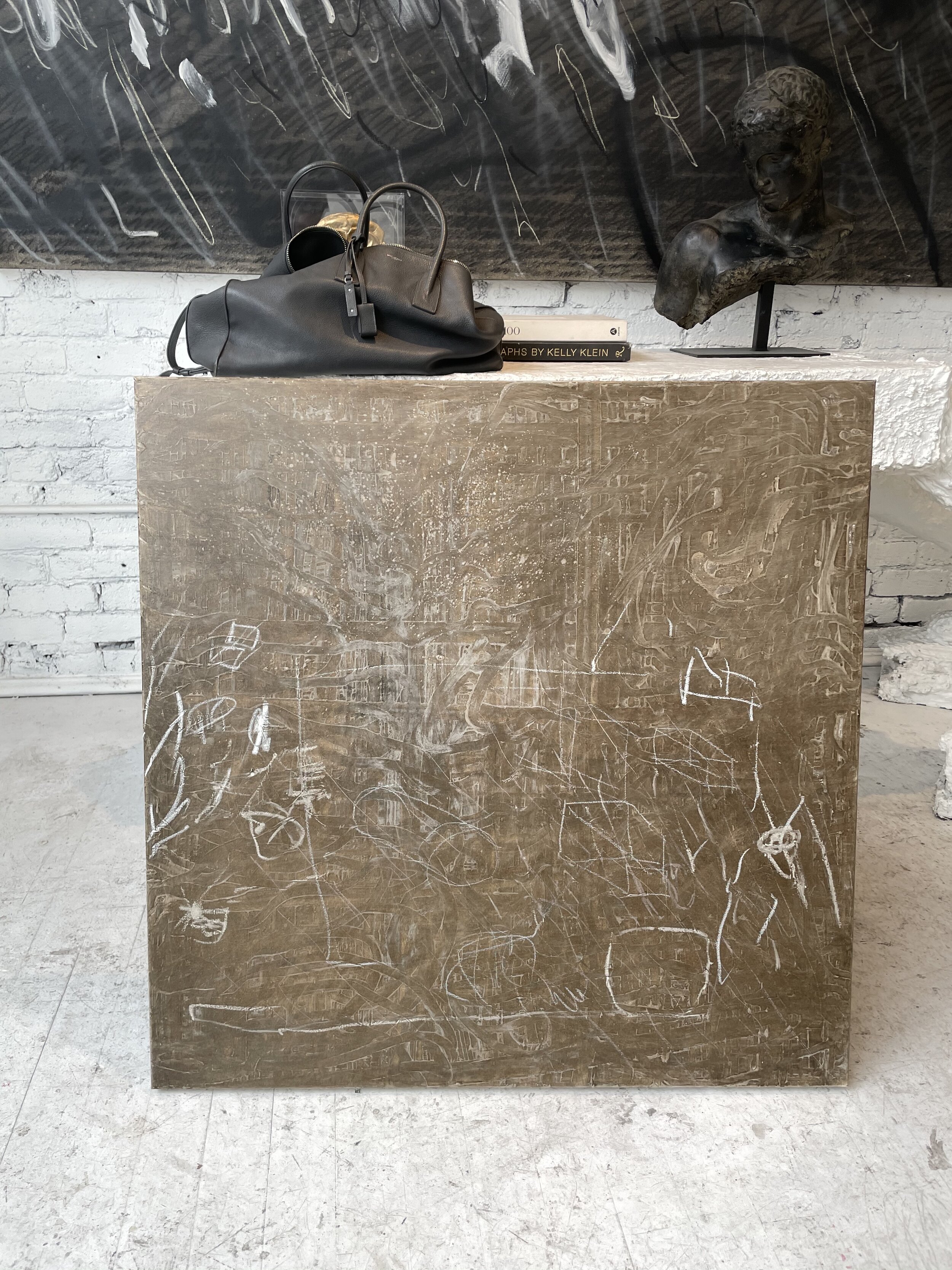 36" x 36" abstract painting on canvas