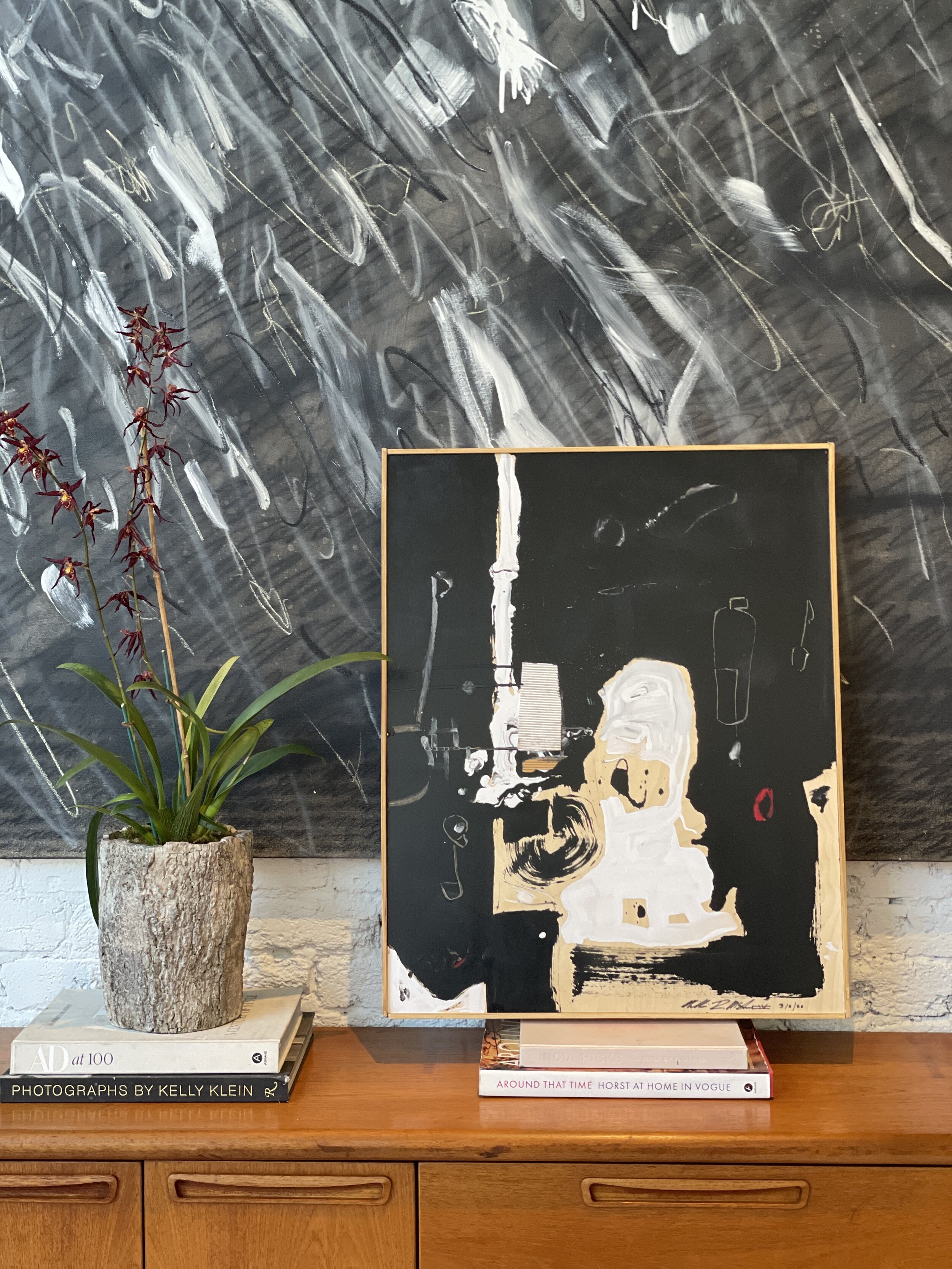 24" x 30" abstract painting on canvas (framed)