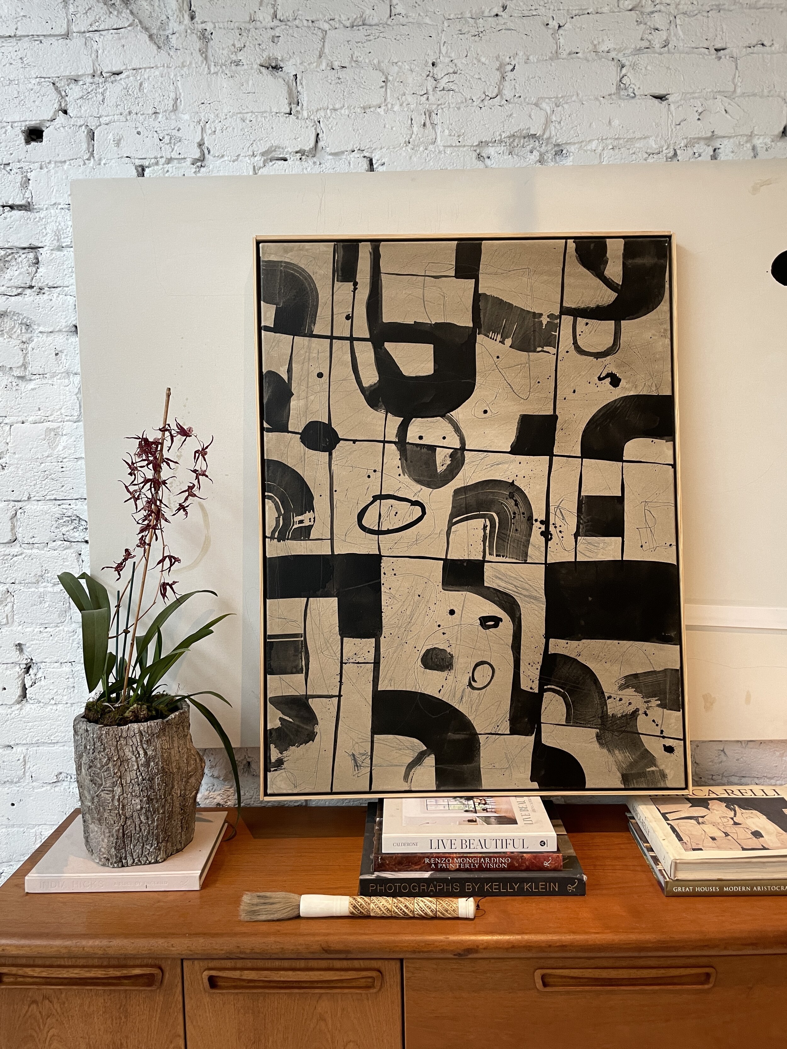 30" x 40" abstract painting on canvas