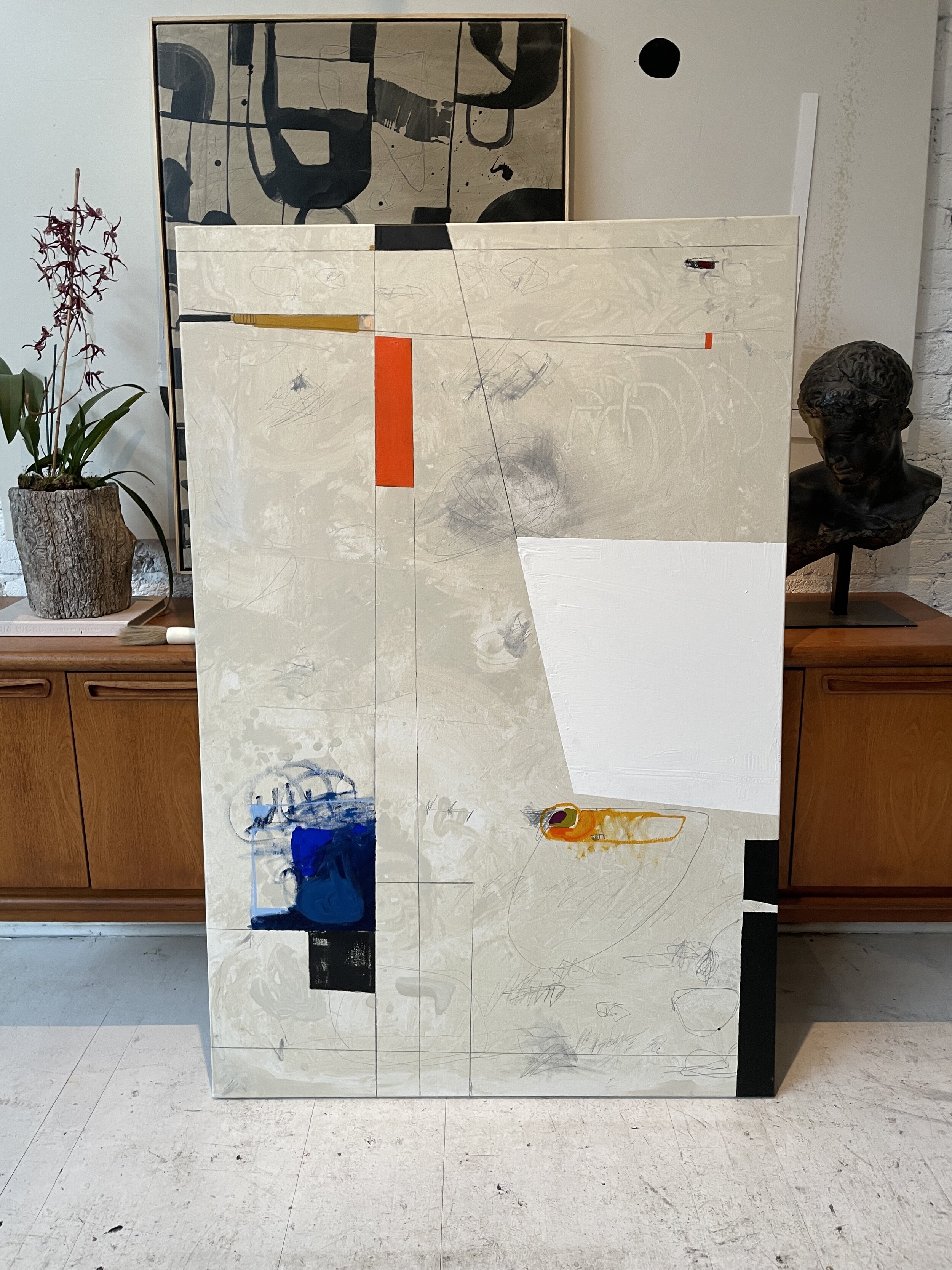 40" x 60" abstract painting on canvas