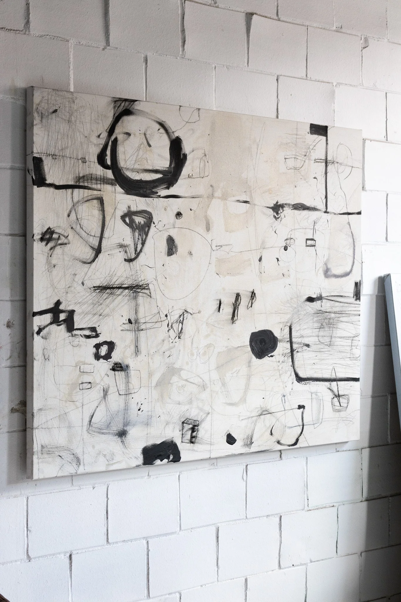 48" x 60" MIXED MEDIA ABSTRACT ON CANVAS — William McLure Art and Interiors