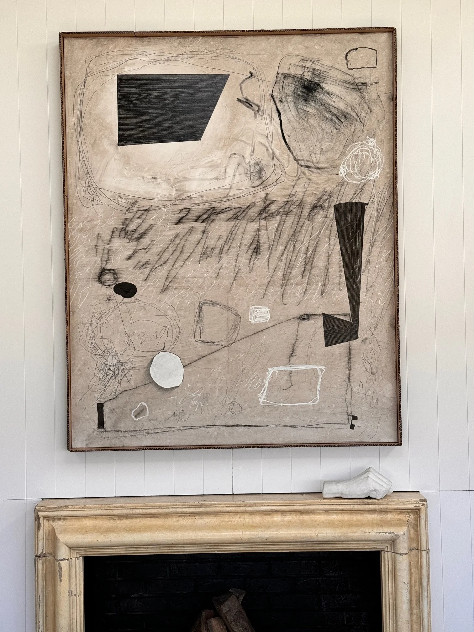 48" x 60" MIXED MEDIA ABSTRACT ON CANVAS