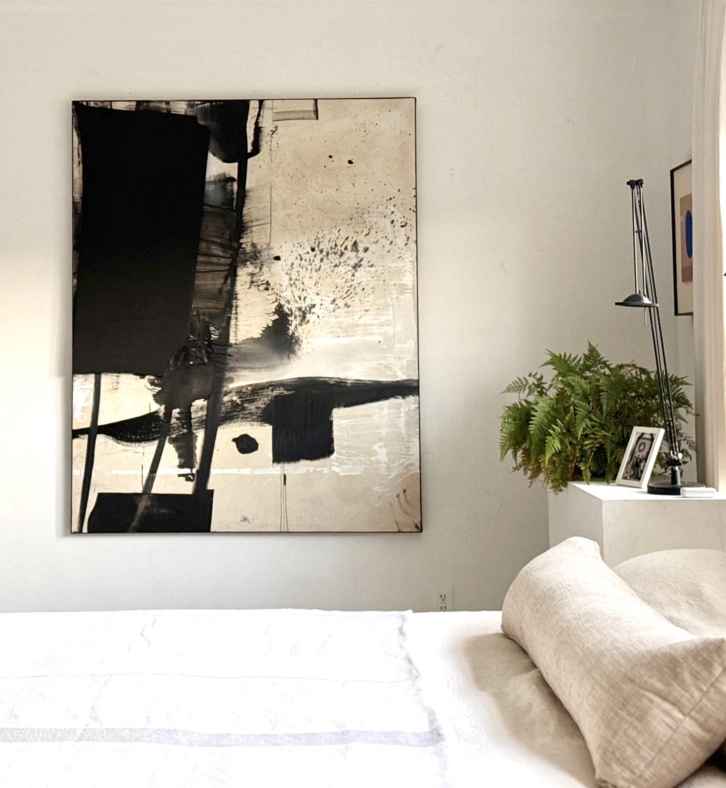 48" x 60" MIXED MEDIA ABSTRACT ON CANVAS