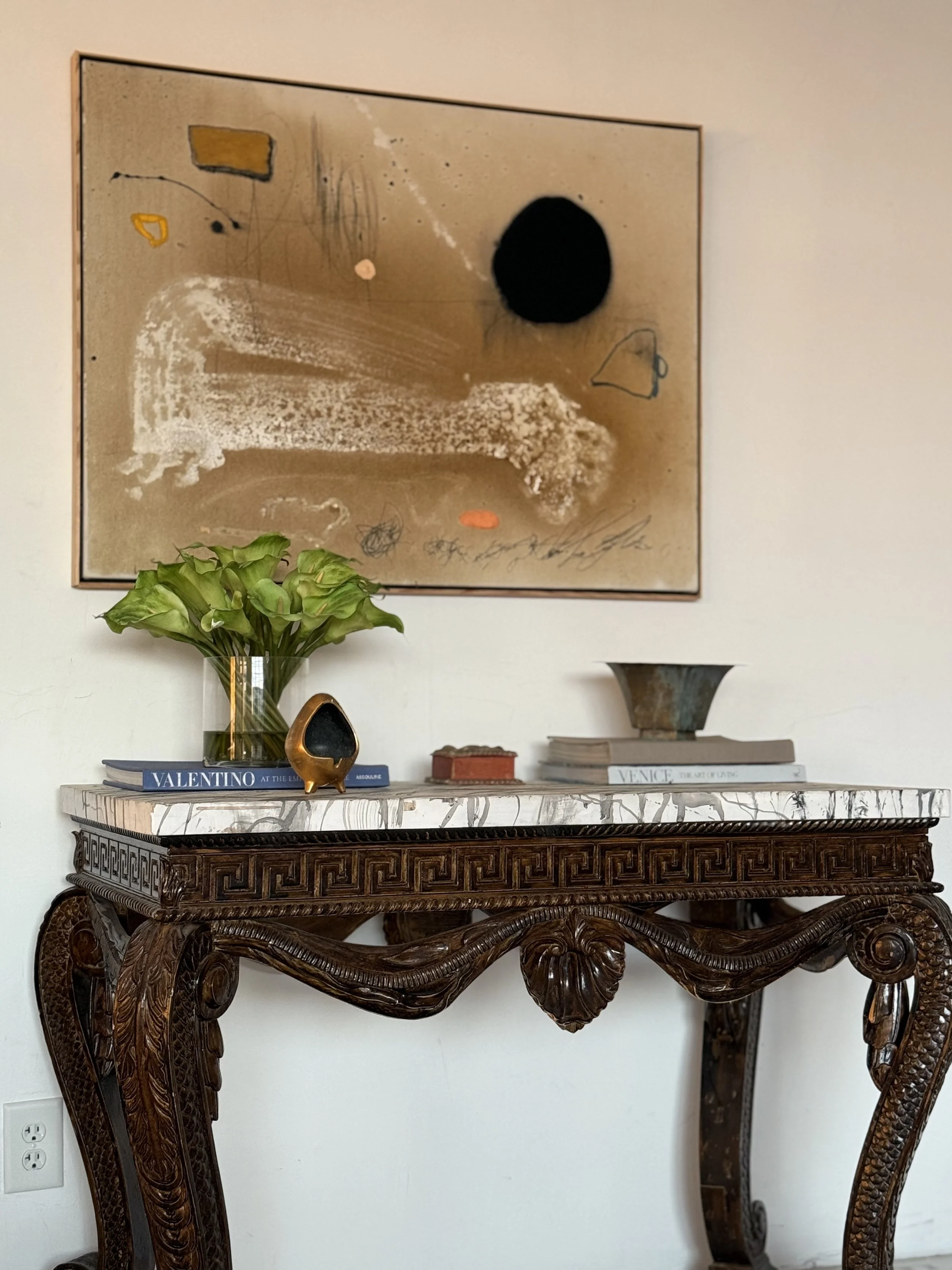 30" x 40" abstract mixed media on canvas