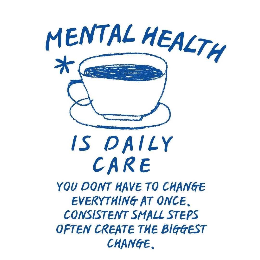 Small things matter:
&bull; taking a real break
&bull; noticing your thoughts
&bull; setting a boundary
&bull; doing one thing that supports your future self

#therapyiscool #selfcareismorethanspadays #beyourowntherapist