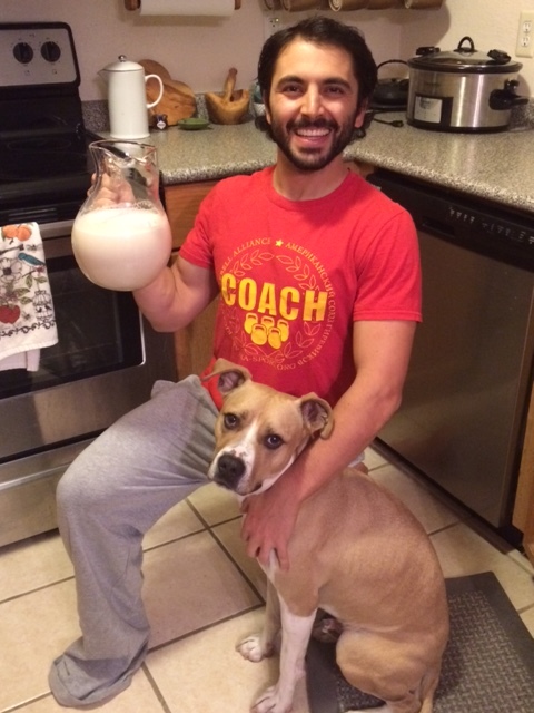 Just a guy and his puppy!