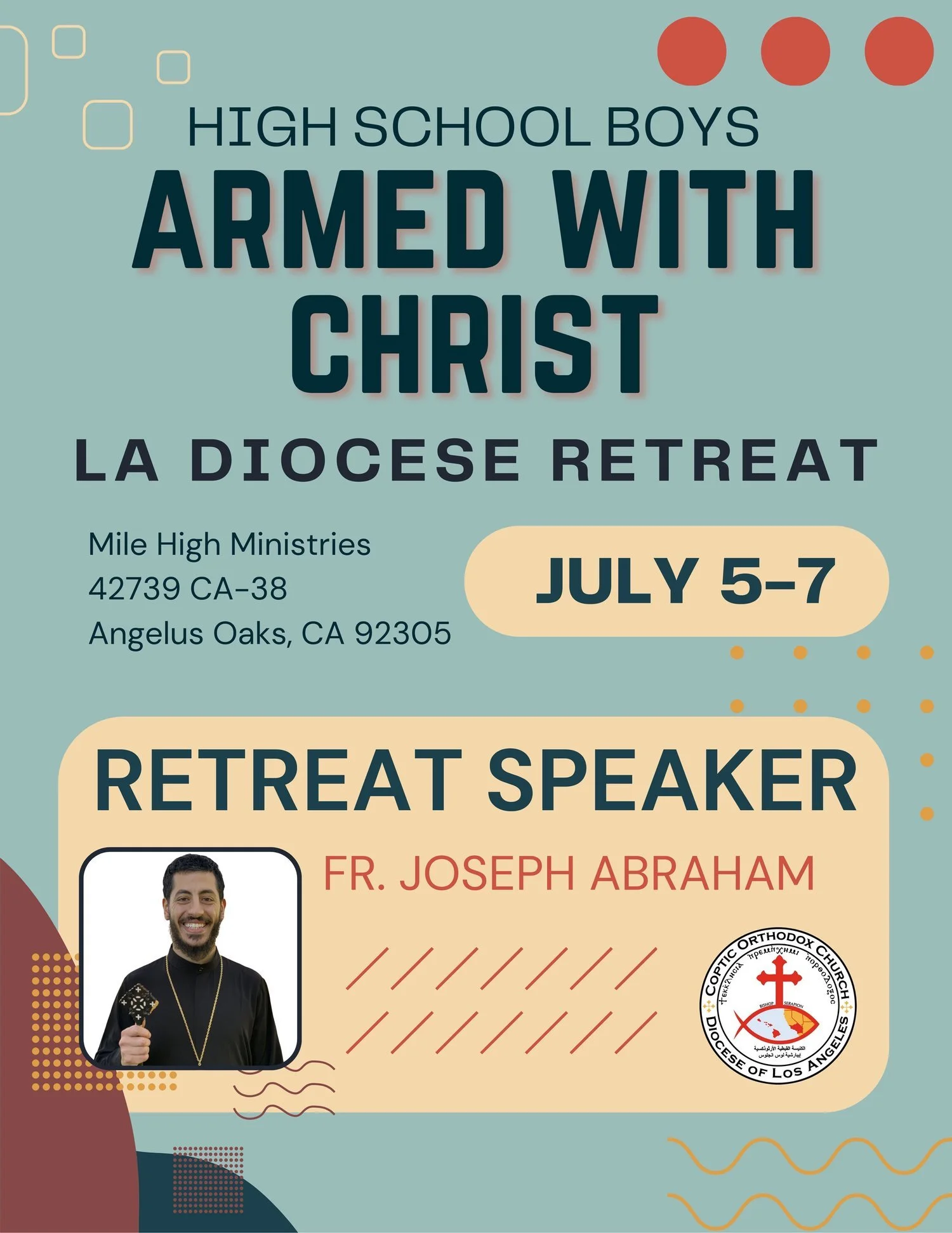 High School Boys Retreat