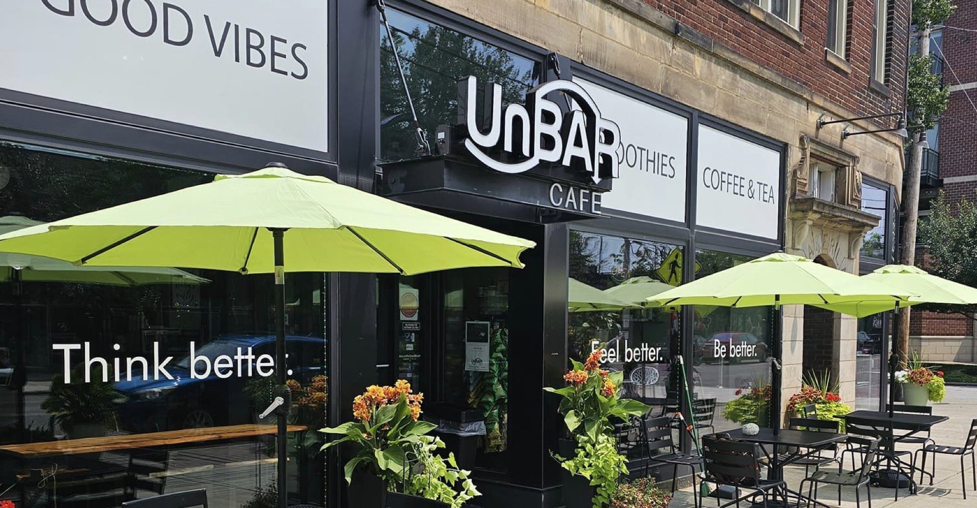 The front of the building for UnBAR Cafe
