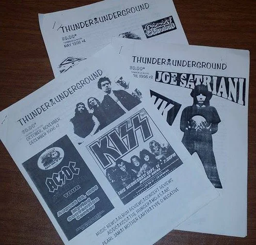  Old issues of Thunder Underground from 1996.
