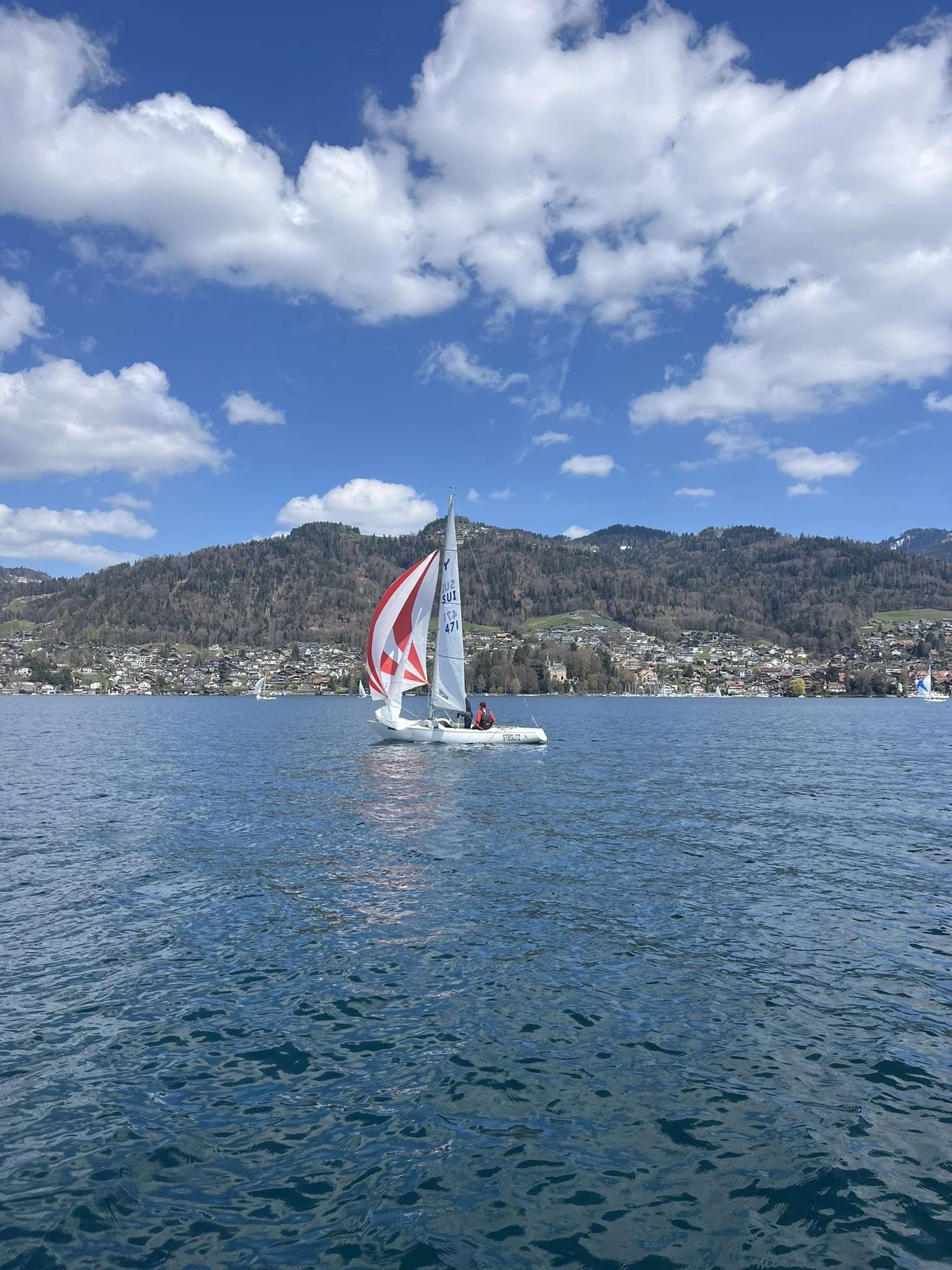 Yngling Cup 1, Osterregatta Thunersee Yacht Club mit deutscher Beteiligung