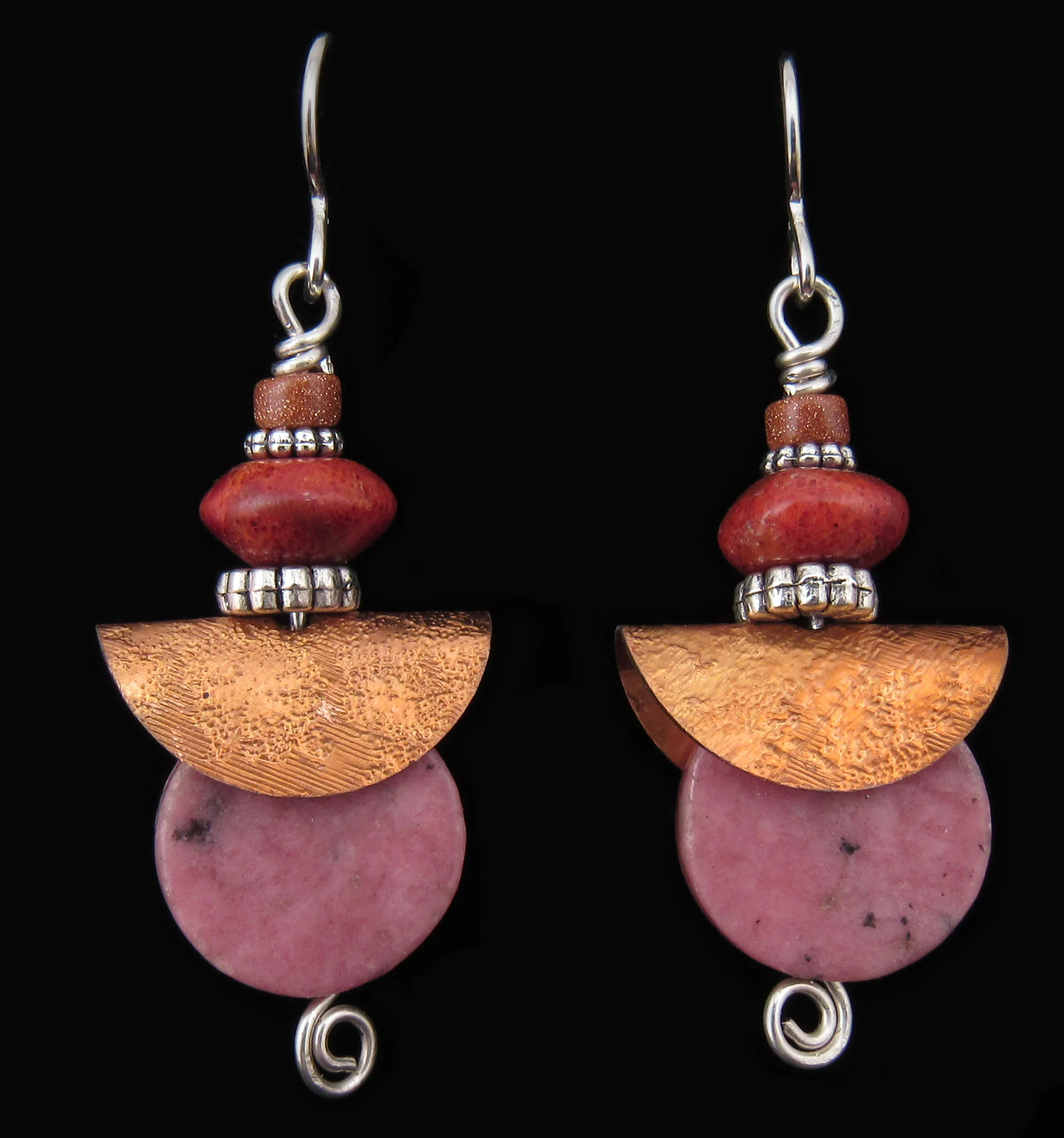 Rhodonite Earrings