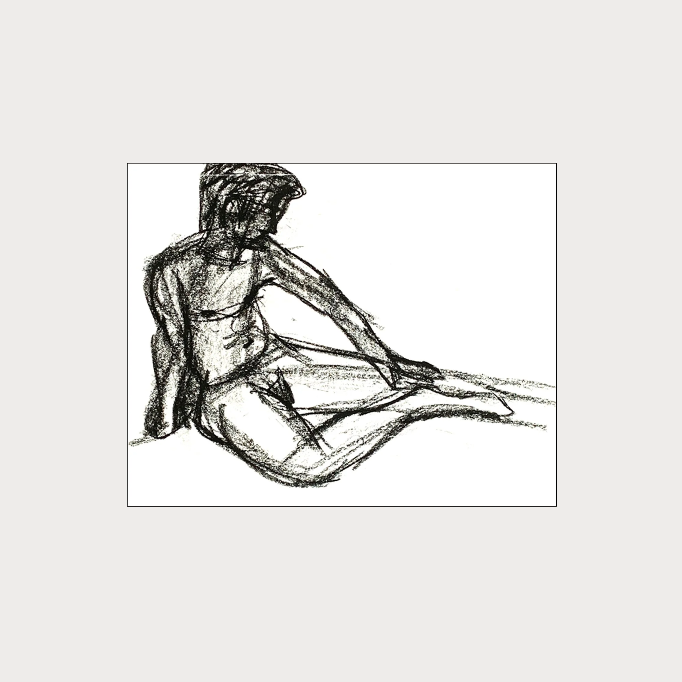 PRINT | 'Sitting Study of Male'